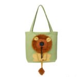 Soft Pet Carriers Lion Design Portable Breathable Bag Cat Dog Carrier Bags Outgoing Travel Pets Handbag With Safety Zippers - Image 8