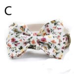 White Flower Flower Pet Collar Leash Metal Buckle Dog Collar Cat Collar - Image 3
