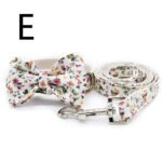 White Flower Flower Pet Collar Leash Metal Buckle Dog Collar Cat Collar - Image 5