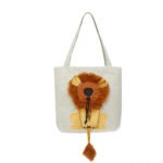 Soft Pet Carriers Lion Design Portable Breathable Bag Cat Dog Carrier Bags Outgoing Travel Pets Handbag With Safety Zippers - Image 6
