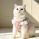 Dog Leash Cat Leash Premium Summer Pet Harness Leash Set Breathable Lightweight And Escape Proof Vest For Cats Small Dogs Adjustable Outdoor Walking Gear With Secure Leash Attachment Luxury Pet Gift F - Image 2