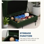 Pet Sofa Bed Couch With Storage, Pet Sofa For Cats And Small Dogs, Green - Image 4