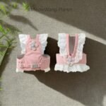 Dog Leash Cat Leash Premium Summer Pet Harness Leash Set Breathable Lightweight And Escape Proof Vest For Cats Small Dogs Adjustable Outdoor Walking Gear With Secure Leash Attachment Luxury Pet Gift F - Image 6