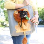 Soft Pet Carriers Lion Design Portable Breathable Bag Cat Dog Carrier Bags Outgoing Travel Pets Handbag With Safety Zippers - Image 2