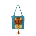 Soft Pet Carriers Lion Design Portable Breathable Bag Cat Dog Carrier Bags Outgoing Travel Pets Handbag With Safety Zippers - Image 4