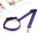 Solid Two-in-one Pet Car Seat Belt Lead Leash BackSeat Safety Belt Adjustable Harness For Kitten Dogs Collar Pet Accessories - Image 5