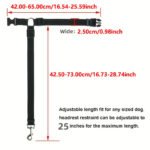 Solid Two-in-one Pet Car Seat Belt Lead Leash BackSeat Safety Belt Adjustable Harness For Kitten Dogs Collar Pet Accessories - Image 2